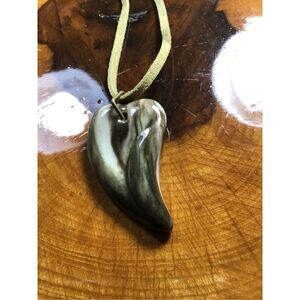 Necklace, Multicolor Art Glass Pendant, Necklace, 24”, Handmade